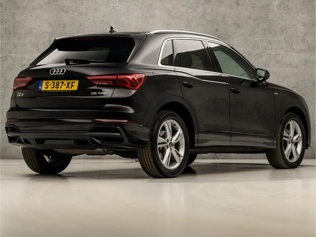 Audi Q3 35 TFSI S-Line Sport 150Pk Automaat (PANORAMADAK, APPLE CARPLAY, GROOT NAVI, LEDER/ALCANTARA, CAMERA, SPORTSTOELEN, ELEK ACHTERKLEP, GETINT GLAS, NIEUWSTAAT)