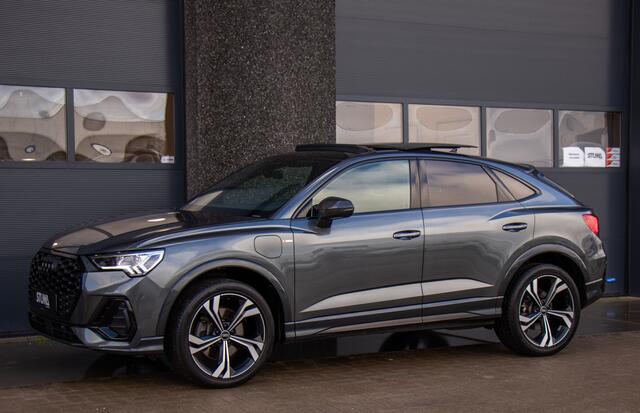 Audi Q3 Sportback 45 TFSI e S Edition | S-Line | Pano | Carbon | Leer | Sonos HD Audio | Camera | ACC | Matrix LED | Climate | Sfeer | DAB | Virtual | Stoelverwarming | Electrische Stoelen + Memory | Black Pack | 20 Inch | 1 Eigenaar | Dealer Onderhouden | Garant