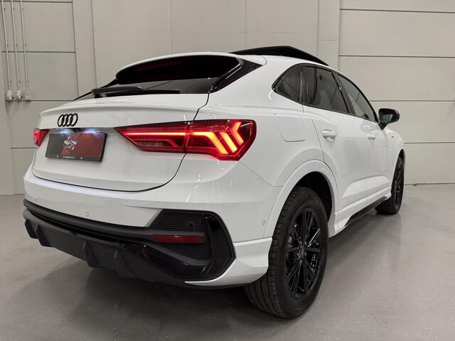 Audi Q3 Sportback 45 TFSI e S-Line PANO/SONOS/360CAMERA/ACC/SFEER/18"BLACK/KEYLESS/BLACK-OPTIC PLUS/MATRIX/VIRTUAL/DONKERE-HEMEL/SPORTPAKKET/VOLLEDIG AUDI DEALER HISTORIE