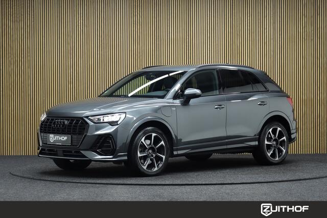 Audi Q3 45 TFSI e S edition Plug-in Hybrid | Adaptive-cruise | Afneembare Trekhaak | Virtual Cockpit | Camera | Stoelverwarming | Navigatie | Apple Carplay & Android Auto | 19 Inch Velgen | All-season Banden