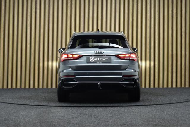Audi Q3 45 TFSI e S edition Plug-in Hybrid | Adaptive-cruise | Afneembare Trekhaak | Virtual Cockpit | Camera | Stoelverwarming | Navigatie | Apple Carplay & Android Auto | 19 Inch Velgen | All-season Banden
