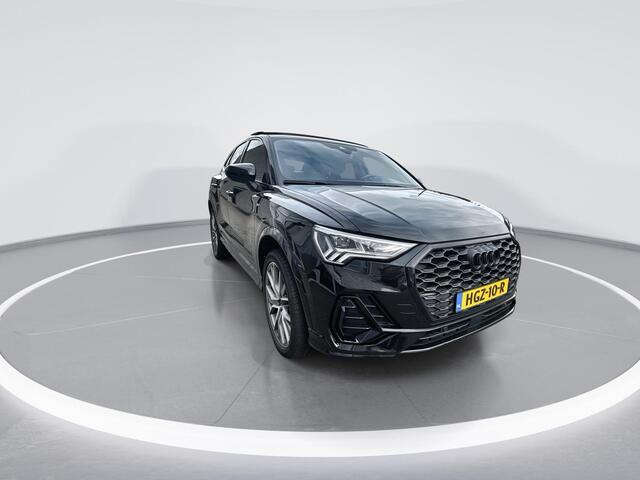 Audi Q3 Sportback 45 TFSI e 245pk S Edition · Panoramadak · Trekhaak · Apple Carplay/Android Auto · Bang & Olufsen · Adaptive Cruise Control · Camera · Keyless · Dodehoeksensoren · RS Q3 Uitlaatsierstukken