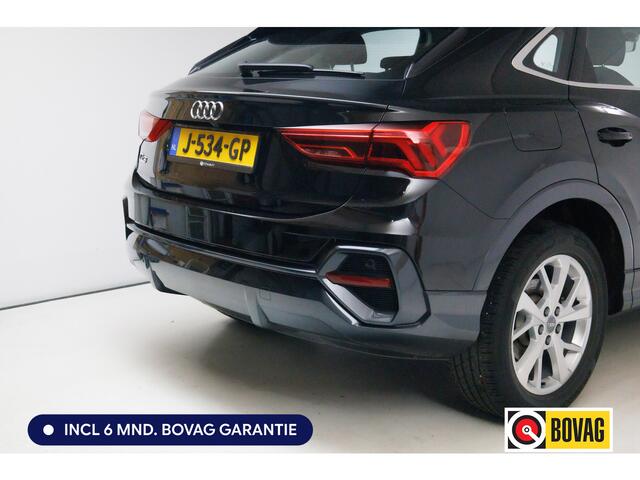 Audi Q3 Sportback 35 TFSI Edition 150 PK | NL Auto | Panoramadak | Leer | 360 camera | El. achterklep Stoelverwarming, Navigatie, App-connect, Lane assist, Cruise, Led verlichting, Regensensor