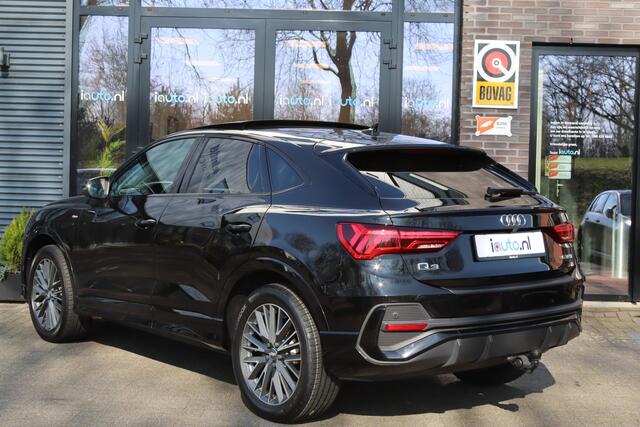 Audi Q3 Sportback 35 TFSI S-Line Optiek Black Pano/Leder/LED/ACC/Camera/Virtual Cockpit+/19"/Trekhaak wegkl.