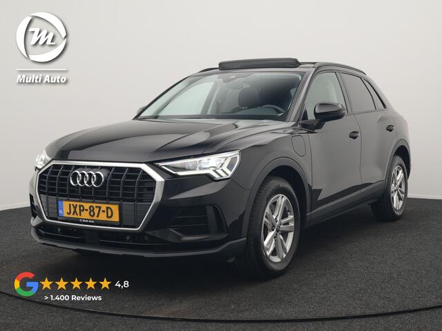 Audi Q3 45 TFSI e Plug In Hybrid 245pk Dealer O.H. PHEV | Trekhaak Af Fabriek | Panodak | Camera | Alcantara Sportstoelen Verwarmd | Apple Carplay | Keyless | Blis | LED Koplampen | Virtual | Navigatie | DAB |