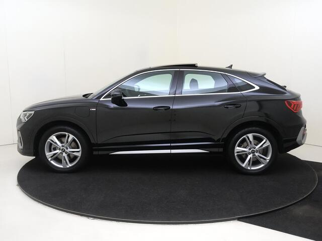 Audi Q3 Sportback 45 TFSI e S Edition | SoH 100% | Panoramadak | Achteruitrijcamera | Dodehoek detectie | Keyless | Cruise control | Lederen bekleding | Audi virtual cockpit | Stoelverwarming |