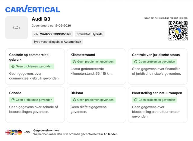 Audi Q3 45 TFSI e S edition | S-Line | 20 Inch | Keyless | Memory Seats | DAB | Matrix LED | Virtual | Sfeer | Sonos Audio | Navarra Blue | Carplay | ACC | Dode Hoek | Dealer Onderhouden | BTW | Garantie