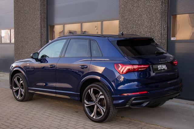 Audi Q3 45 TFSI e S edition | S-Line | 20 Inch | Keyless | Memory Seats | DAB | Matrix LED | Virtual | Sfeer | Sonos Audio | Navarra Blue | Carplay | ACC | Dode Hoek | Dealer Onderhouden | BTW | Garantie