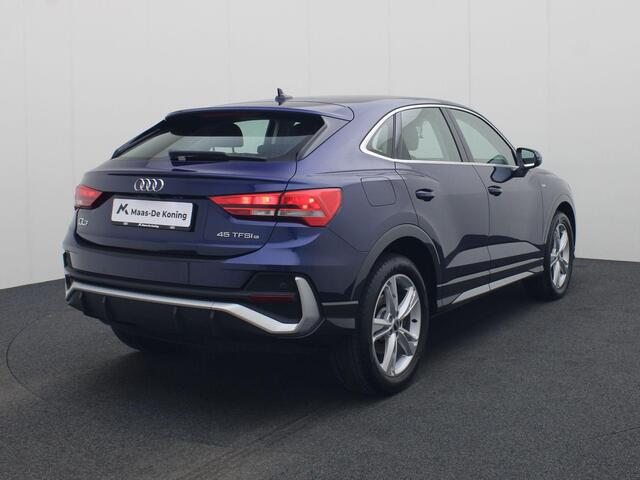 Audi Q3 Sportback 45 TFSIe 180kW/245PK S Line · Camera · Apple/Android Car Play · Adaptive Cruise Control ·Leder · Stoelverwarming · Garantie t/m 05-04-2027 of 100000km