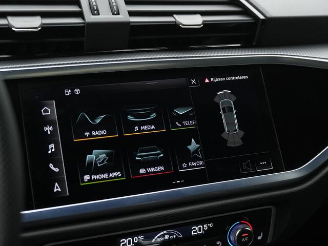 Audi Q3 45 TFSI e 245 pk S-tronic S-Line | Panoramadak | Leder | Stoelverwarming | Adaptive Cruise | Navigatie | Parkeersensoren voor/achter