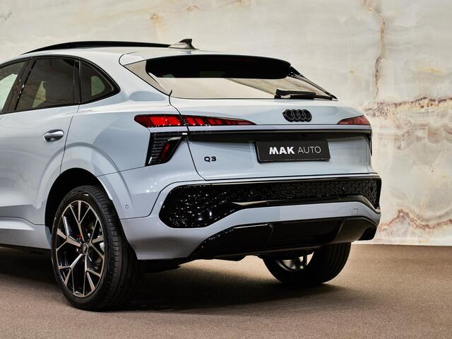 Audi Q3 Sportback E-Hybrid S Edition, pano, tr.haak, 20", Sonos, LED-kopl., memory, HUD, 360 camera, ACC, privacy