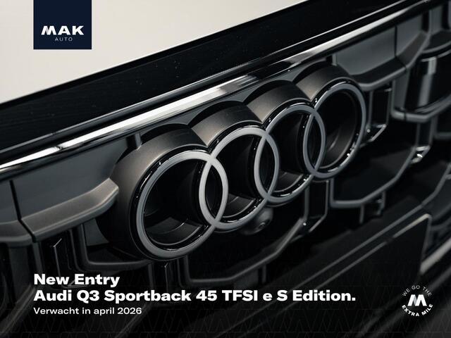 Audi Q3 Sportback 45 TFSI e S Edition, pano, tr.haak., SONOS, matrix-LED, keyless, memory, cruise, leder, 20", privacy