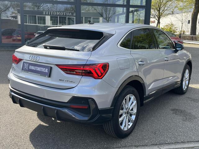 Audi Q3 Sportback 45 TFSI e S-LINE LEDEREN SPORTSTOELEN| STOELVERWARMING| ADAPTIVE CRUISE CONTROL| FULL LED| DODE HOEK SENSOR| RIJKLAARPRIJS INCL. 12 MND BOVAG GARANTIE
