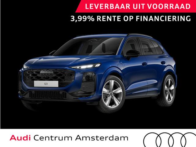 Audi Q3 S edition e-hybrid 272 pk | Techniekpakket plus | Sportstoelen zwart leder | Optiekpakket zwart-glanzend | Panorama-glasdak |