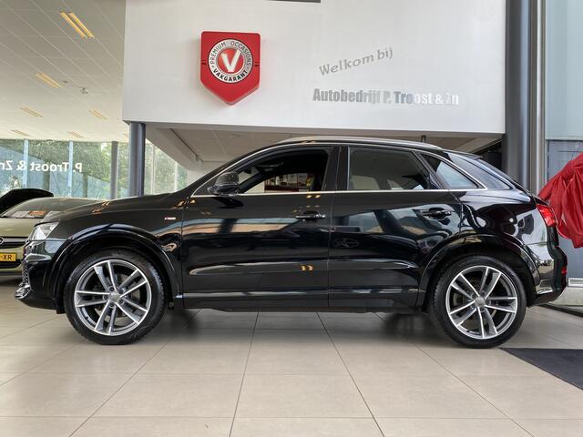 Audi Q3 1.4 TFSI CoD S-LINE Design Pro Line Plus,Automaat,Navigatie,Parkeerassistent,Spraakbediening,Trekhaak Elektrisch,Climate&Cruisecontrol,Comfortstoelen met Stoelverwarming,Keyless,V&A Sensoren,19 Inch Lmv