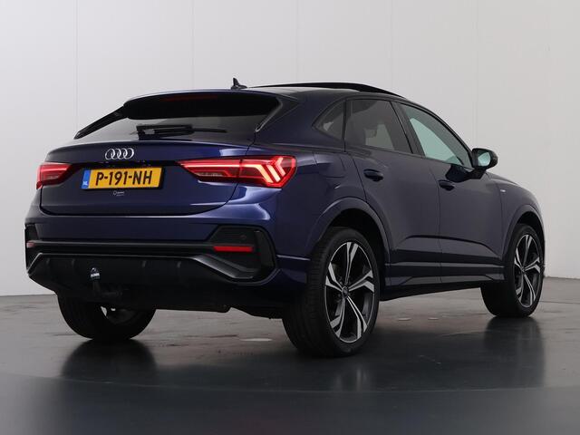 Audi Q3 Sportback 45 TFSI e S Edition | Panoramadak | Trekhaak | Sportstoelen | Stoelverwarming | Camera | DAB | Appel CarPlay/Android Auto | Draadloos Opladen telefoon | Adaptieve Cruise Control | Ele. verstelbare stoelen + Geheugen | Ele. kofferdeksel |