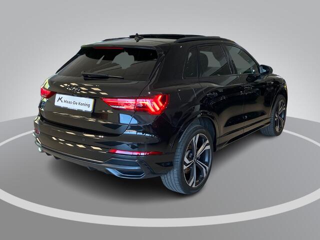 Audi Q3 45 TFSIe S edition · Panoramadak · 360°Camera + Parkeersensoren · Apple/Android Car Play · SONOS · Stoelverwarming · Drive select