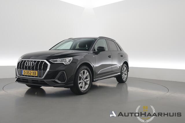 Audi Q3 35 TFSI 150PK S-Line | Rijklaar! | Dig. Cockpit | Adapt. Cruise | Stoelverw. | Camera+PDC | Nav+App. Connect | Elek. Klep | Climate | LED | 18'' | DAB | V