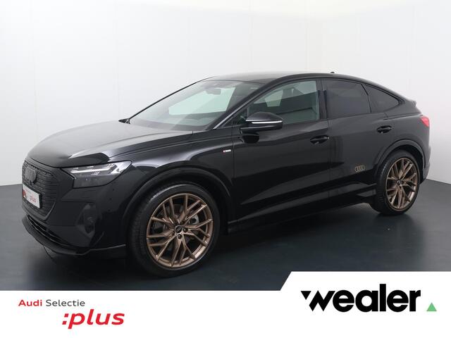 Audi Q4 Sportback e-tron 55 quattro S Edition 82 kWh | 340 PK | SoH 99 % | Trekhaak wegklapbaar | Warmtepomp | Matrix LED koplampen | S line |