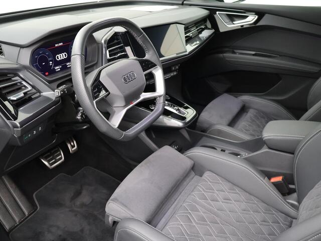 Audi Q4 Sportback e-tron 55 quattro S Edition 82 kWh | 340 PK | SoH 99 % | Trekhaak wegklapbaar | Warmtepomp | Matrix LED koplampen | S line |