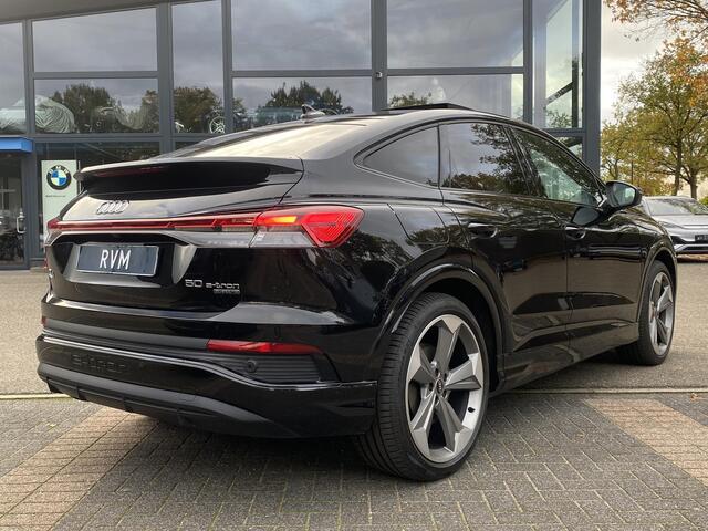 Audi Q4 Sportback e-tron 50 quattro 77 kWh S LINE in- exterieur | HEAD UP DISPLAY | ELECTR. STOELEN+GEHEUGEN | PANORAMADAK RIJKLAARPRIJS INCL. 12MND BOVAG | DEALER ONDERHOUDEN