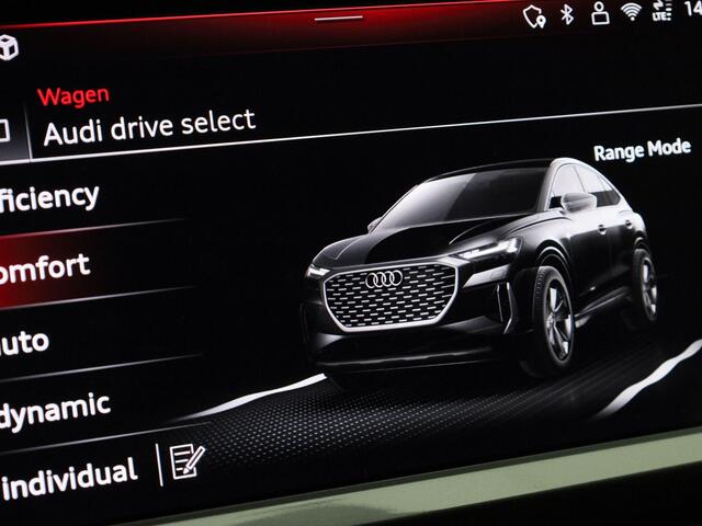 Audi Q4 Sportback e-tron 45 quattro S Edition 82 kWh Assistentiepakket plus · Bekleding Leder/stof · 21 inch LM velgen