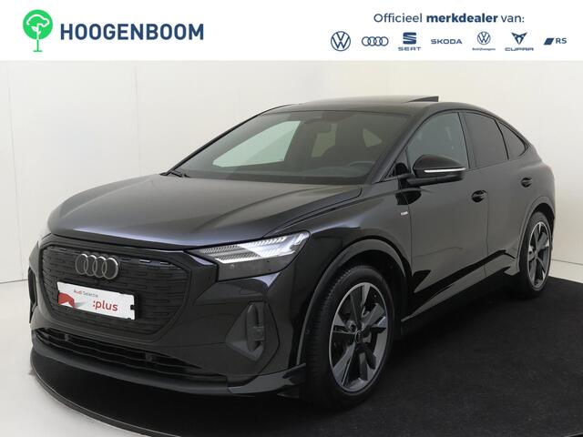 Audi Q4 Sportback e-tron 40 S edition 77 kWh | SoH 94% | Panoramadak | Head-up display | LED matrix verlichting | Achteruitrijcamera | Adaptieve cruise control | Keyless | CarPlay | Navigatie |