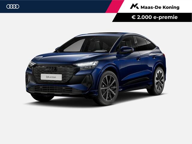 Audi Q4 Sportback e-tron 45 quattro S Edition Competition 286 PK · Sonos Premium sound · Trekhaak elek. wegklapbaar · Elektrische voorstoelen