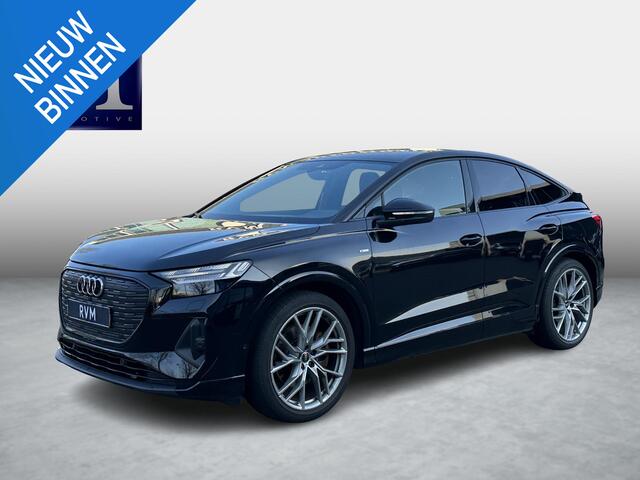 Audi Q4 Sportback e-tron 50 quattro S edition 77 kWh S-LINE BINNEN + BUITEN| SOH 93% | LEER |MATRIX LED| ADAPTIVE CRUISE CONTROL | ELEKTRISCHE ACHTERKLEP| CAMERA| 21 INCH!