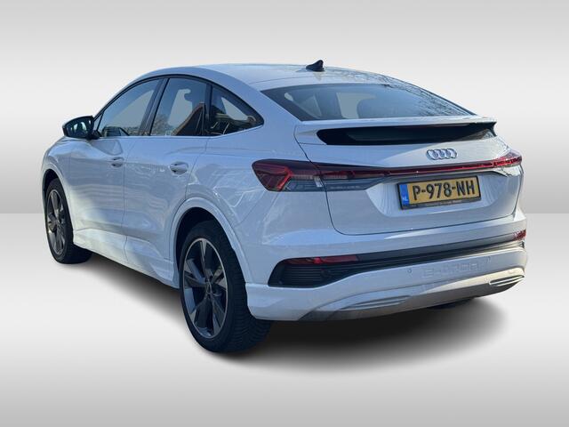 Audi Q4 Sportback e-tron 40 Launch edition Advanced 77 kWh / SOH 93,8% / CarPlay / Matrix LED / Sportstoelen / Sonos Audio / Virtual Cockpit / Parkeerhulp V+A / Intr.voorverwarming / Stoelverwarming / DAB / Cruise Control