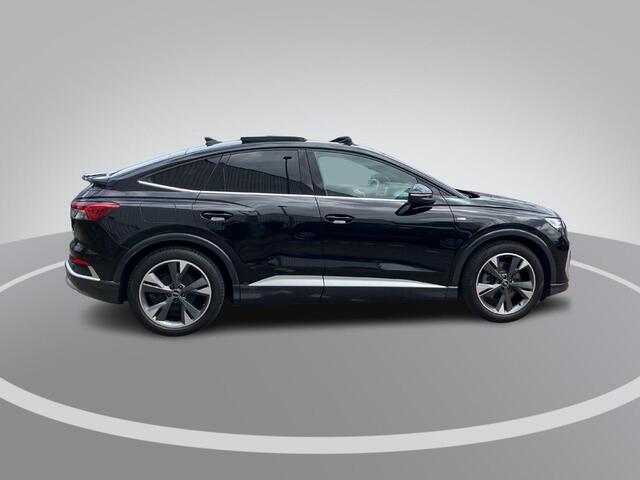 Audi Q4 Sportback e-tron 40 S Line 82kWh / 204pk · Panoramadak · Navigatie · SONOS · Camera + Parkeersensoren · Drive select · Garantie t/m 26-09-2026 of 60000km