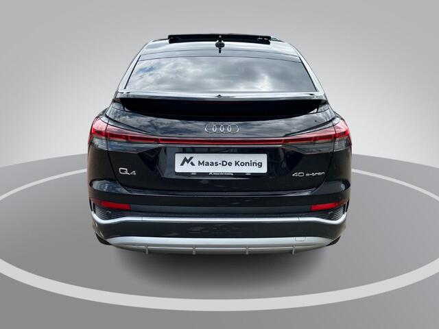 Audi Q4 Sportback e-tron 40 S Line 82kWh / 204pk · Panoramadak · Navigatie · SONOS · Camera + Parkeersensoren · Drive select · Garantie t/m 26-09-2026 of 60000km