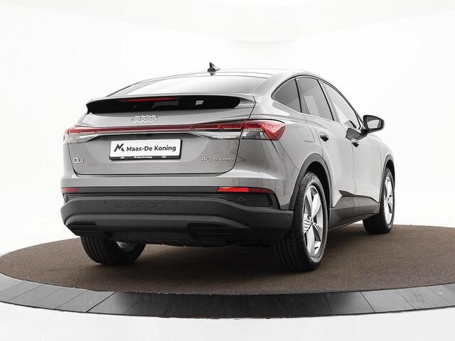 Audi Q4 Sportback e-tron 40 Edition 77 kWh 204pk · SOH 96% · Camera · Keyless · Head-Up Display · ACC · Sportstoelen · Apple/Android Car Play · Elek. Achterklep ·