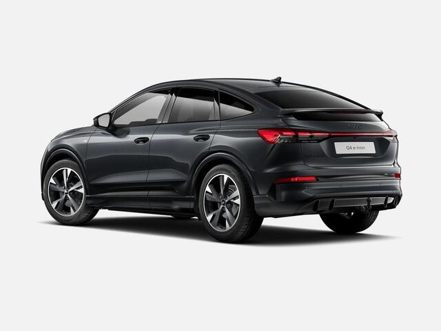 Audi Q4 Sportback e-tron S edition performance 286 PK · Trekhaak elek. wegklapbaar · Exterieurpakket zwart · Lendensteunen