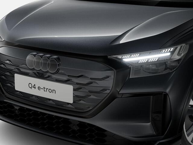 Audi Q4 Sportback e-tron S edition performance 286 PK · Trekhaak elek. wegklapbaar · Exterieurpakket zwart · Lendensteunen