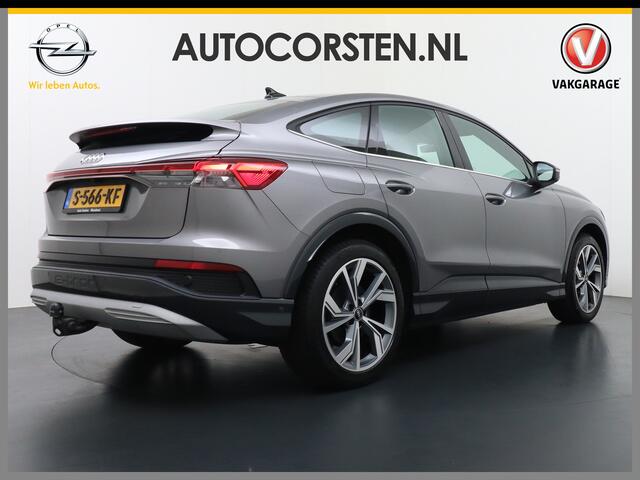 Audi Q4 e-tron 40 204pk 77kWh Adap.Cruise Sport-St. 20" Apple Carplay Android Camera Navi Matrix Led Elek.Achterklep Trekhaak Ecc Stoelverwarming Pdc DAB Wifi Advanced Edition Audi sound system Assistentiepakketten-Parking/Tour/Plus 1e Eigenaar Origineel Nederlandse Aut