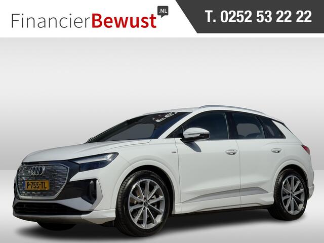 Audi Q4 e-tron 40 3x S-LINE 204Pk 77 kWh LEDER 20 INCHE-LMV CAMERA-360 DIGI-DASH NAVI LED PDC