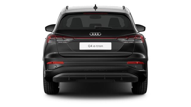 Audi Q4 e-tron 40 S edition 77 kWh Trekhaak - Panoramadak - Parkeerhulp voor/achter - Stoelverwarming - Audi sound system - Sportstoelen - Lichtpakket - Privacy glas - Verwarmbare voorruit - Optiekpakket zwart -