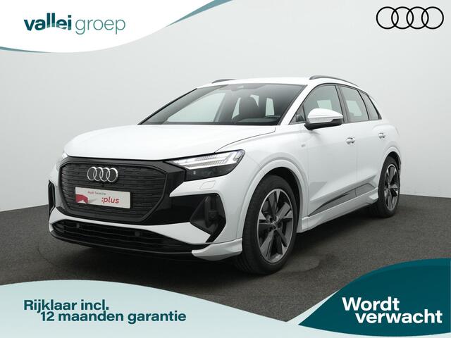 Audi Q4 e-tron 40 S edition 77 kWh 204 pk / S-Line | Warmtepomp | Trekhaak | Matrix LED | Leder/alcantara | Elektr. verstelbare stoel