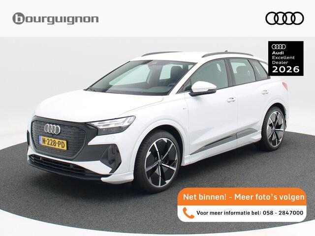 Audi Q4 e-tron 40 Launch edition S Competition 77 kWh | Adaptive Cruise | Climate Control | Stoelverwarming | Trekhaak | Navigatie | Camera | Carplay | 21 Inch | 121.262 Km!!