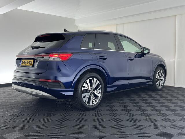 Audi Q4 e-tron 40 Advanced edition 77 kWh [ 3-Fase ] {SOH-92%} (INCL.BTW) Aut.*HEAT-PUMP | NAVI-FULLMAP | MATRIX-LED | KEYLESS | AUDI-SOUND | DIGI-COCKPIT | DAB | CARPLAY | HEATED-SPORTSEATS | PRIVACYGLASS | CRUISE | 19''ALU*