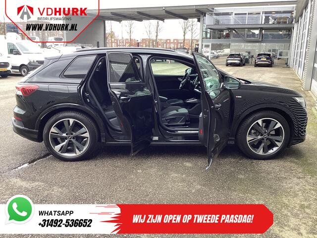 Audi Q4 e-tron 40 77kWh 523 km WLTP S-Line/ Pano/ Keyless/ Virtual Cockpit/ Leder/ Stoelverw./ Elek.Klep/ 20" LMV/ Climate/ PDC