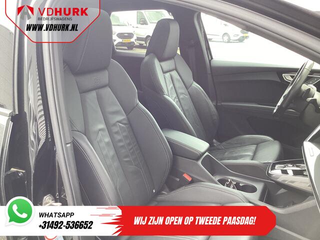 Audi Q4 e-tron 40 77kWh 523 km WLTP S-Line/ Pano/ Keyless/ Virtual Cockpit/ Leder/ Stoelverw./ Elek.Klep/ 20" LMV/ Climate/ PDC