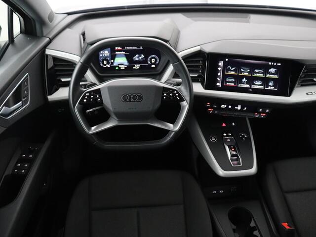 Audi Q4 e-tron 35 Launch edition 55 kWh | Warmtepomp | Stoelverwarming | Carplay | Full LED | 19'' | Navigatie | Parkeerhulp | DAB | Climate control | Cruise control | Bluetooth