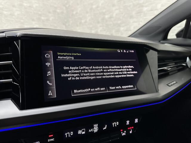 Audi Q4 e-tron 40 77 kWh S-Line #RS-Leder | Black-Edition | ACC | Sfeerverlichting | Virtual-Cockpit | Stoelverwarming | 3-Zone Clima | Virtual-Cockpit | Camera | LED | Getint Glas | Carplay | Autom. Parkeren |