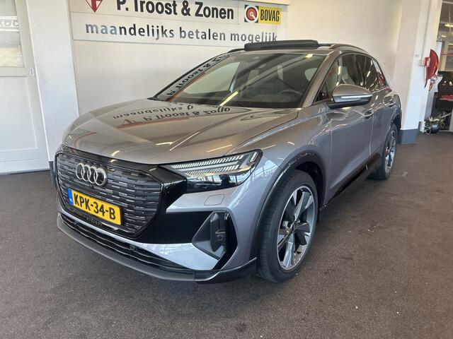 Audi Q4 e-tron 35 3X S-Line edition 55 kWh 100% Elektrisch | Panoramadak | Lederen bekleding | Digital dashboard | Adaptieve cruise control | Lane assist | Stoelverwarming | Climate control | Navigatie | Apple carpaly | Parkeersensoren v+a