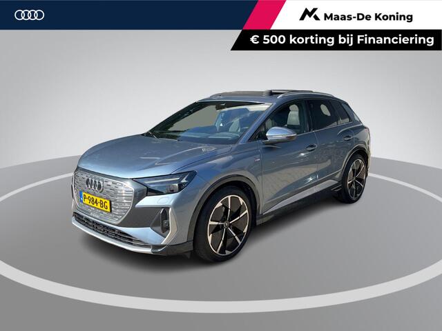 Audi Q4 e-tron 50 299pk Quattro S Competition 77 kWh · SOH 93% · Panoramadak · Wegklapbare Trekhaak · Elek. Voorstoelen · Leder Interieur · 21'' Inch ·