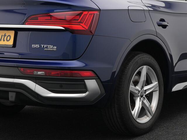 Audi Q5 Sportback 55 TFSI e Quattro S-Line Plug in Hybrid PHEV | Alcantara Sportstoelen | Trekhaak af Fabriek | Adaptive Cruise | Apple Carplay | Virtual | Navigatie | Camera | DAB | Stoelverwarming |
