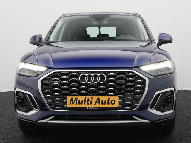 Audi Q5 Sportback 55 TFSI e Quattro S-Line Plug in Hybrid PHEV | Alcantara Sportstoelen | Trekhaak af Fabriek | Adaptive Cruise | Apple Carplay | Virtual | Navigatie | Camera | DAB | Stoelverwarming |