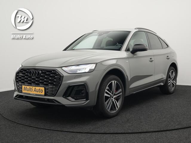Audi Q5 Sportback 50 TFSI e S Line Plug In Hybrid Dealer O.H PHEV | Trekhaak af Fabriek | Adaptive Cruise | Matrix LED | 20"L.M | Lederen Sportstoelen Verwarmd | Virtual | Keyless |